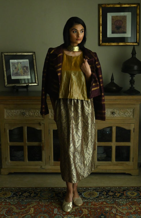 Noor plum bomber jacket