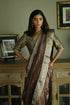 Noor plum tissue sari