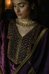 Noor purple jamuni patta sari