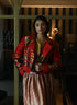Noor red bomber jacket