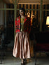 Noor red bomber jacket