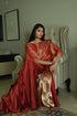 Noor red ready-to-wear sari