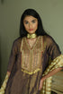 Noor royal plum banjara kurta with chai beige farshi pants