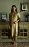 Noor vintage gold maxi kurta with gold pants