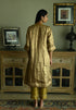 Noor vintage gold maxi kurta with gold pants