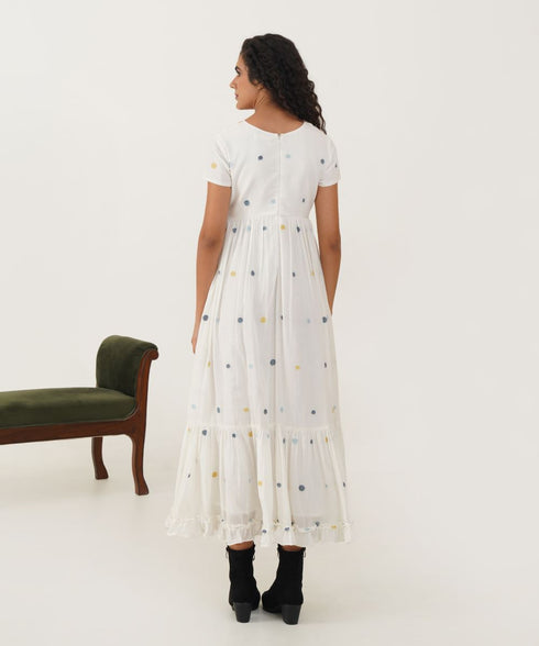 Oasis acacia ivory dress
