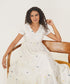 Oasis acacia ivory dress