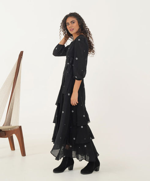Oasis black oak dress
