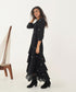 Oasis black oak dress