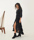 Oasis black oak dress
