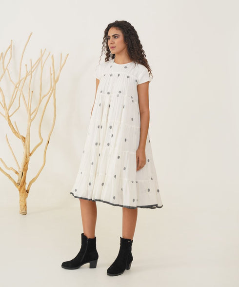 Oasis iris ivory dress
