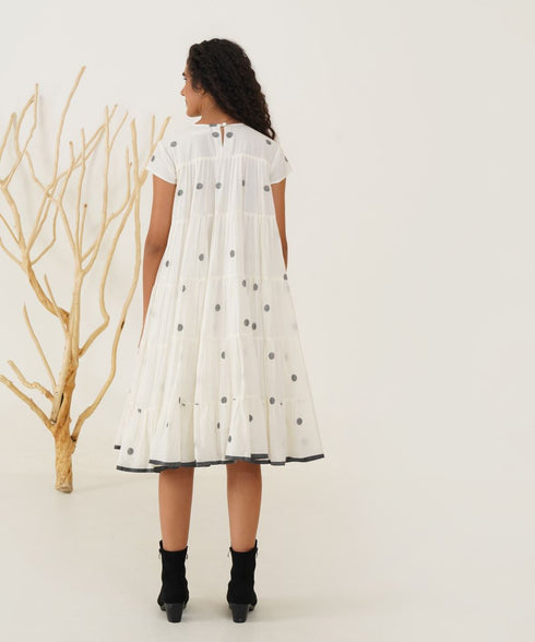Oasis iris ivory dress
