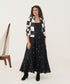 Oasis ivory and black jacket set