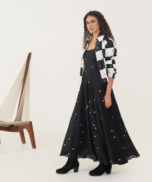 Oasis ivory and black jacket set