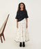 Oasis ivory and black palm set
