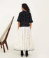 Oasis ivory and black palm set