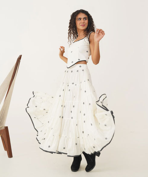 Oasis ivory Ivanna skirt