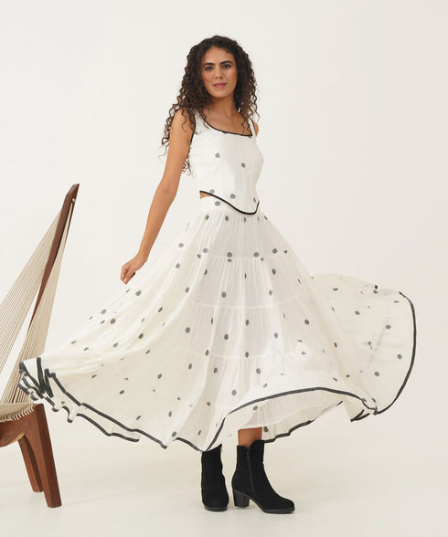 Oasis ivory Ivanna skirt