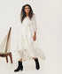 Oasis ivory olive dress
