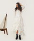 Oasis ivory olive dress