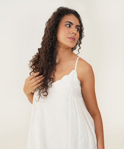 Oasis ivory opal dress