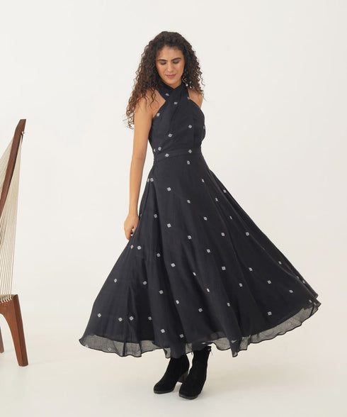 Oasis meadow black dress