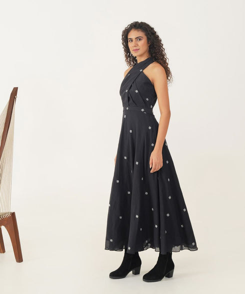 Oasis meadow black dress