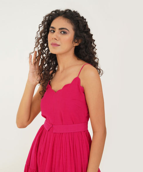 Oasis pink coral dress