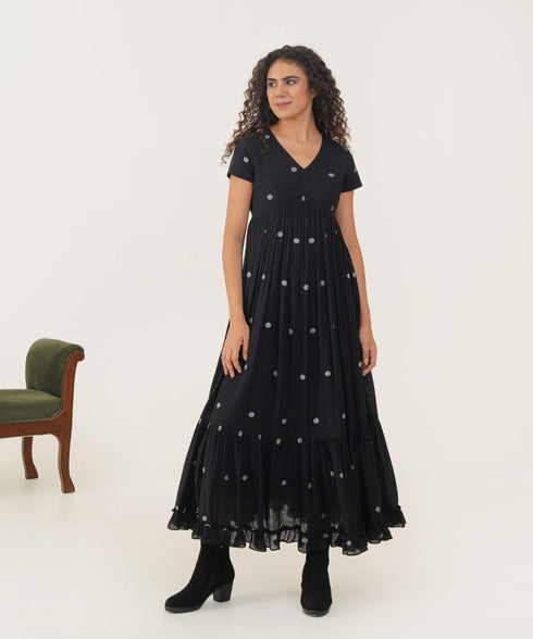 Oasis tasha black dress