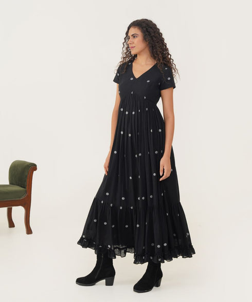 Oasis tasha black dress