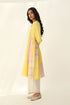 Obtegens yellow patchwork panel dress