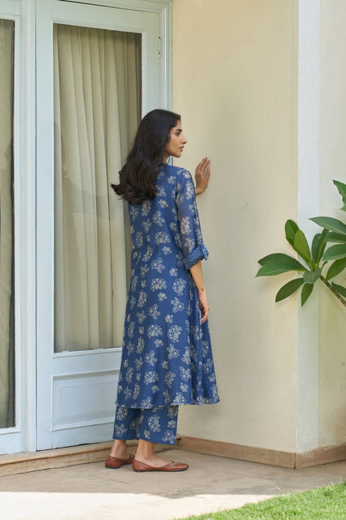 Ocean blue floral co-ord set