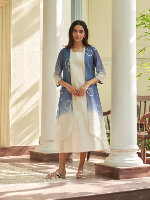 Ocean blue jacket dress