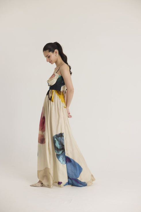 Off-white lila backless dress