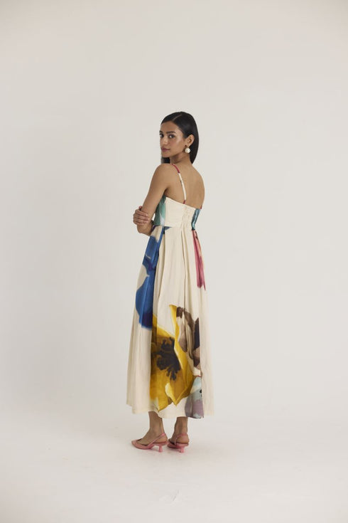 Off-white lila bralette dress