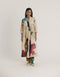 Off-white lila long V neck kurta set