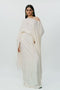 Off white flared sleeve top with long skirt