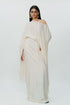 Off white flared sleeve top with long skirt