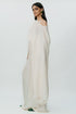 Off white flared sleeve top with long skirt