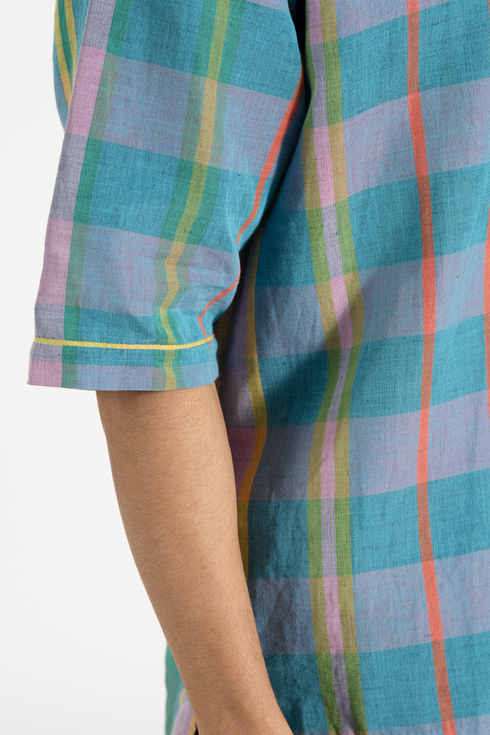 Ora multicolor checks t-shirt