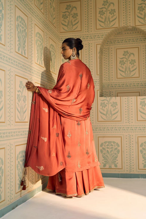 Orange chavi dupatta