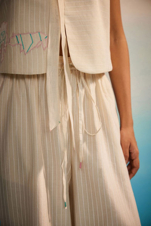 Orimi ivory reversible vest