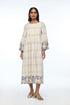 Oxyodon ivory check dress