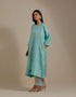Padma aqua embroidered tunic with trousers-3
