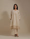Padma champagne embroidered tunic with trousers-1