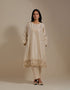 Padma champagne embroidered tunic with trousers-1
