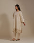 Padma champagne embroidered tunic with trousers-1
