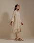 Padma champagne embroidered tunic with trousers-1