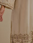 Padma champagne embroidered tunic with trousers-1