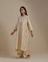 Padma champagne embroidered tunic with trousers-2
